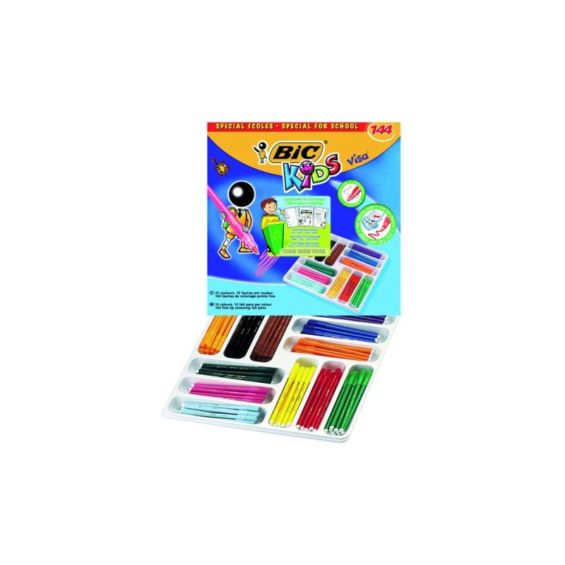 Estuche 144 rotuladores Alpino Maxi (12 colores)